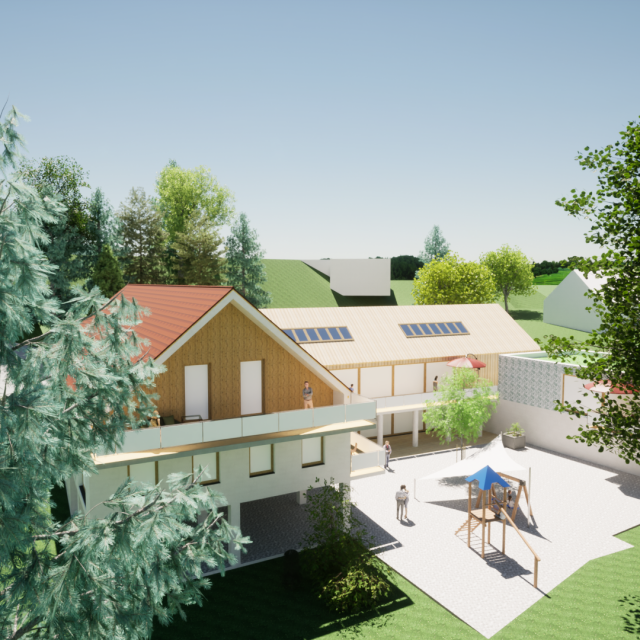 s_sanierung-mehrfamilenhaus-annaberg_vogelperspektive_westseitig RaumWerkStadt – Referenzen - Sanierung Mehrfamilienhaus Annaberg